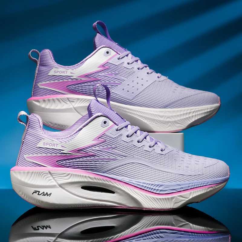 Big Size 45 Carbon Plate Marathon Shoes Men Casual Sneakers Sports Running Shoes Lightweight Comfy Athletic Gym Hiking Sneakers M250321
