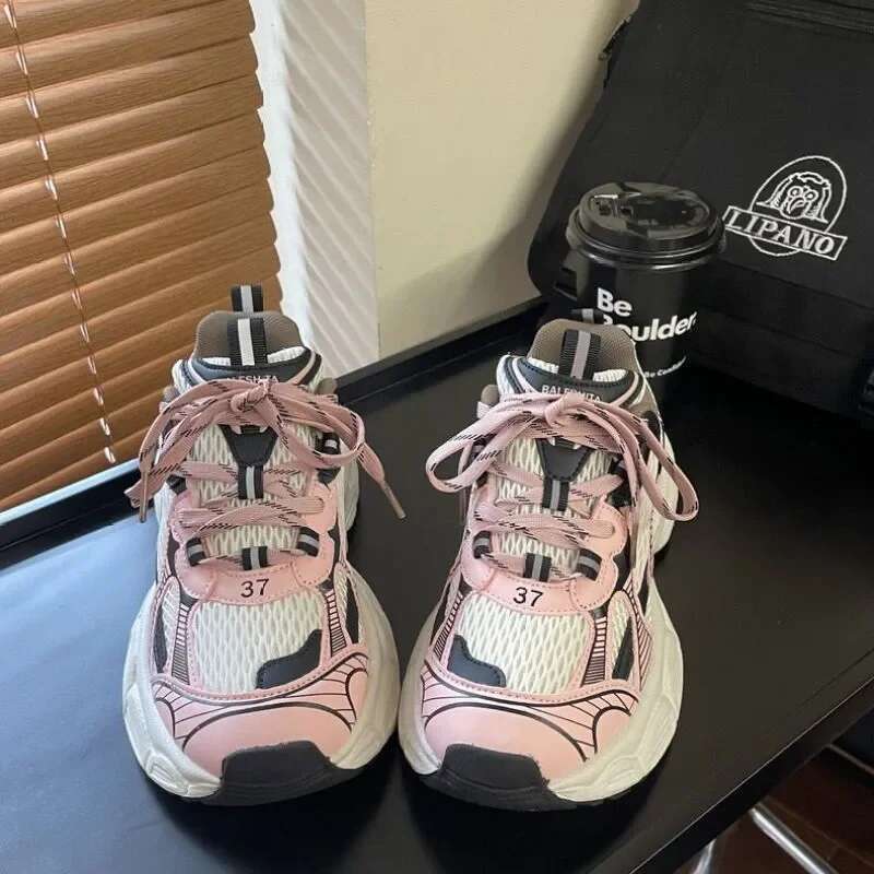 Men Women Casual 2025 New Design Women's Vulcanized Retro Sports Shoes Man Unisex Fashion Chunky Sneakers Female