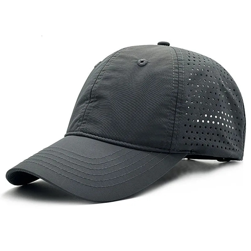 Big Size Quick Drying Baseball Caps Mens Outdoors Sport Dad Hat Summer Oversize Light Mesh Breathable Trucker Cap 65cm 250320