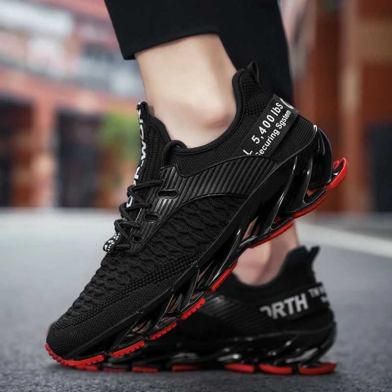 New outdoor mens running and walking shoes high-quality lace sports breathable blade sports shoes Y250320