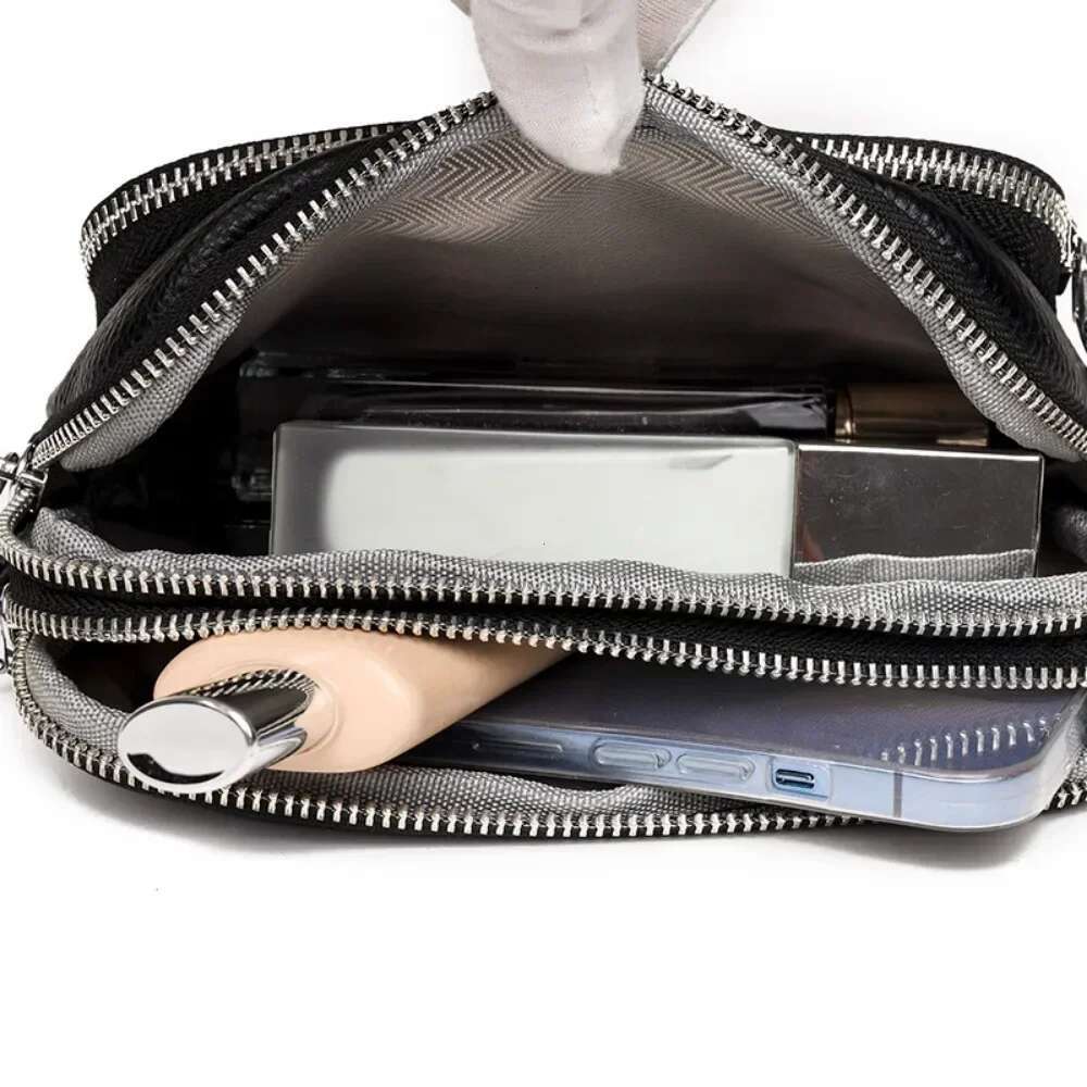 100% Genuine Leather Shoulder Bag For Women Rectangle Bags Crossbody Designer Handbag Female Solid Color Messenger 2025