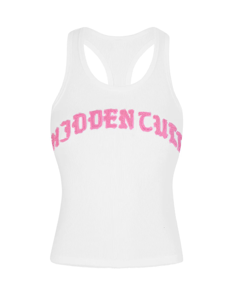 Y2k style cute Womens Sleeveless baby Tank Tops 2000s Punk Print Short Vest Tee Cool Street Fashion Gothic Women Clothing Emo 250320