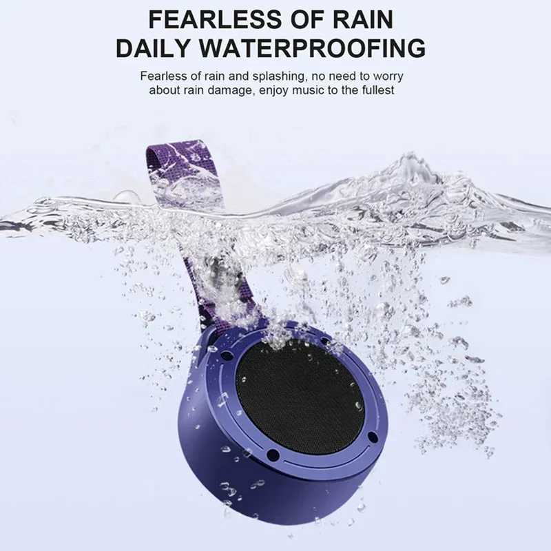 New Arrival Portable wireless waterproof shower speaker suitable for smartphones BT compatible mini portable compact bathroom speaker T250321