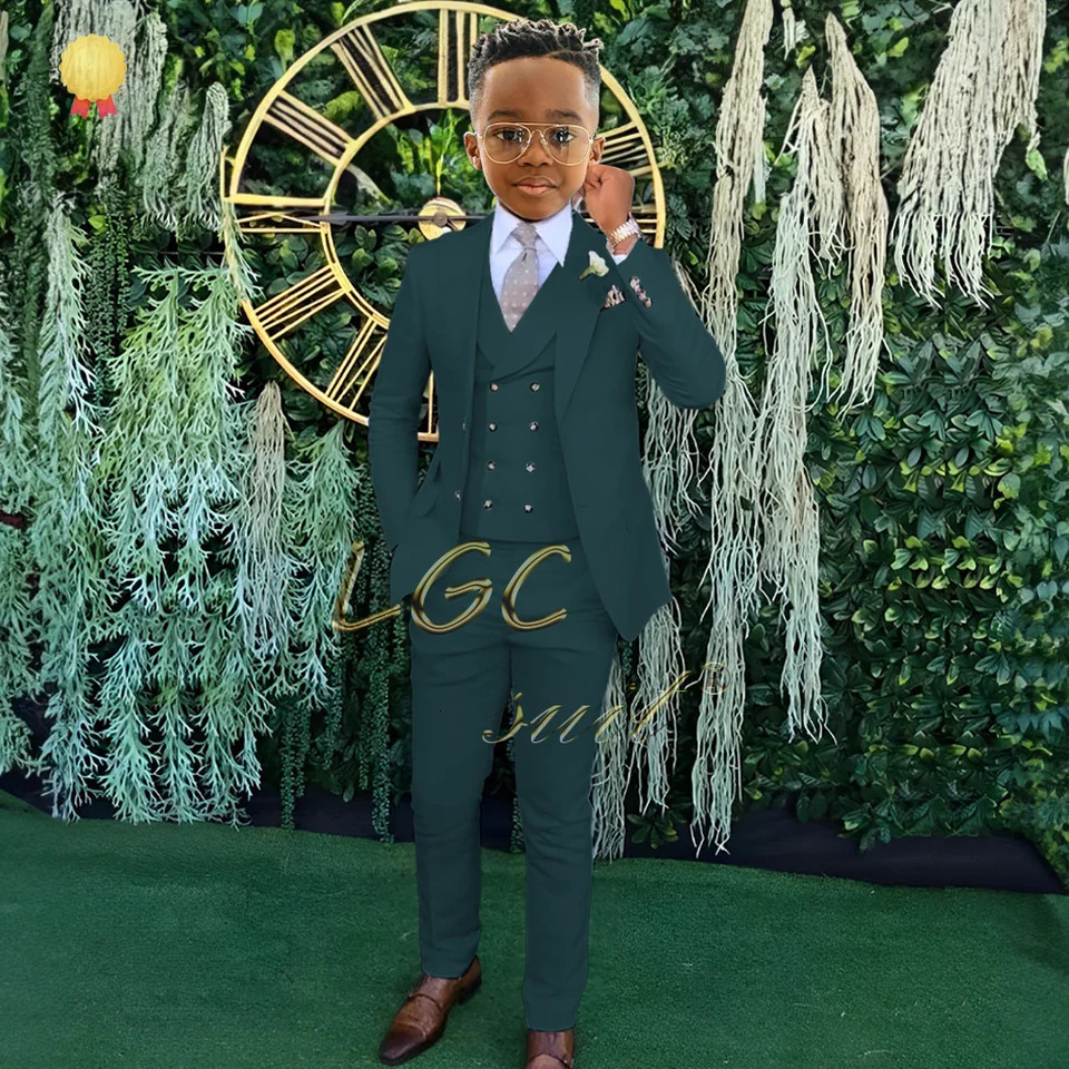 Boys classic formal suit 3 piece suit jacket vest trousers 3~16 years old childrens wedding banquet custom dress 250320