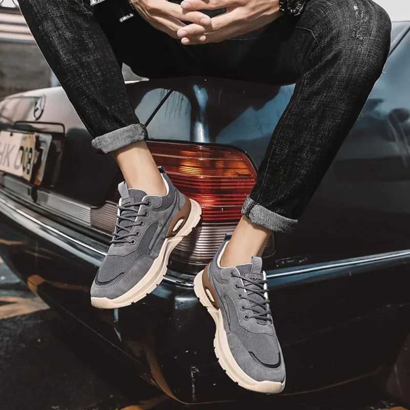 Luxury Men Casual Sneakers Light Breathable Mesh Running Shoes Outdoor Non-slip Sports Shoes Tennis Shoes Mens Shoes Y250320