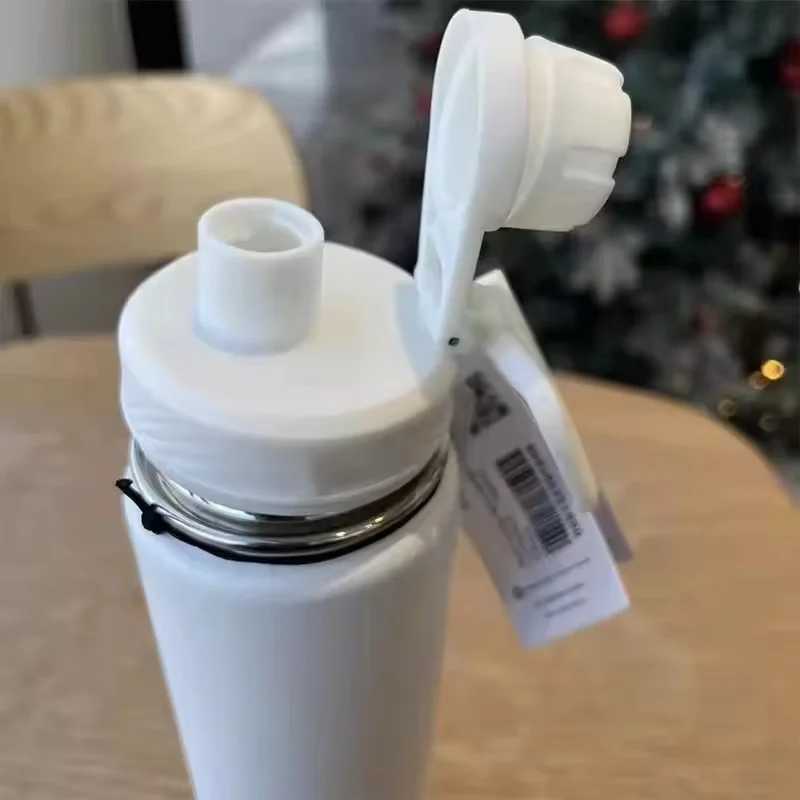 710ml Insulated Water Cup Sports Water Bottles Stainless Steel Vacuum Cup Portable Outdoor Handheld Cup Without X250321