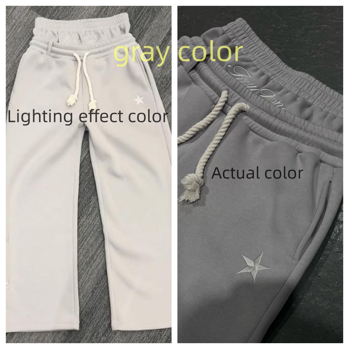 Men's Pants Harajuku Loose Double Waisted Sweatpants Y2K American Solid Color Letter Embroidery Casual Hip Hop Drawstring Waist Jogger