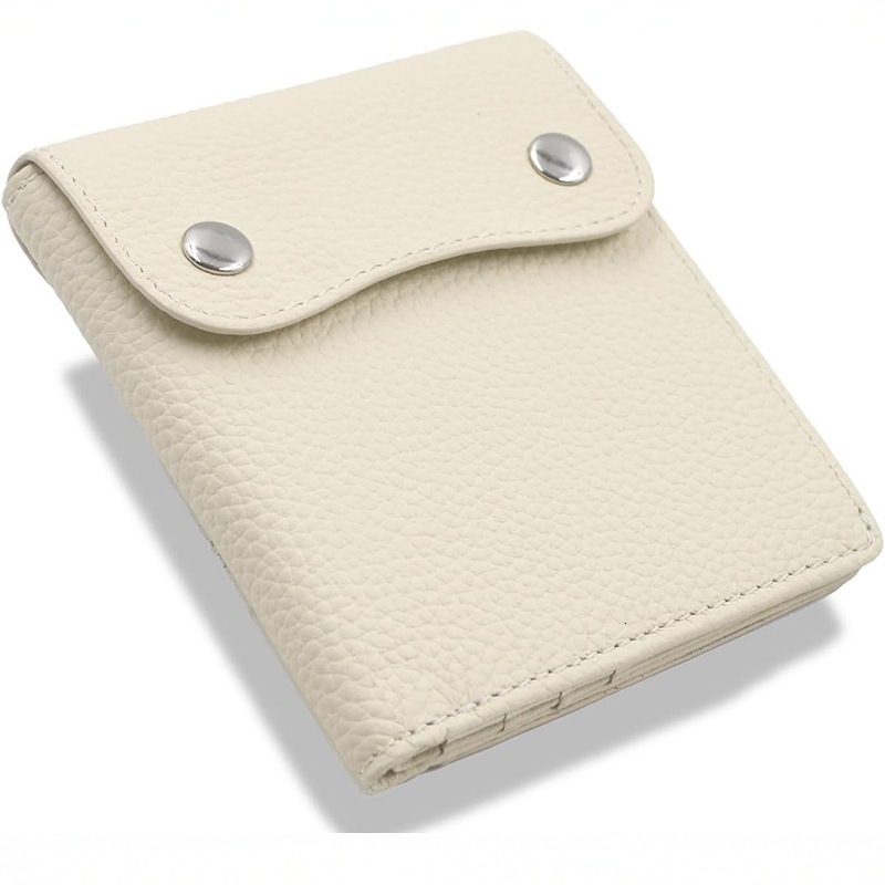 2025S Trend Designer Japanese Style Women S Genuine Leather Wallet Mini Simple Clip Layer Cowhide Multi Slot Card Bag Short Money Cloth