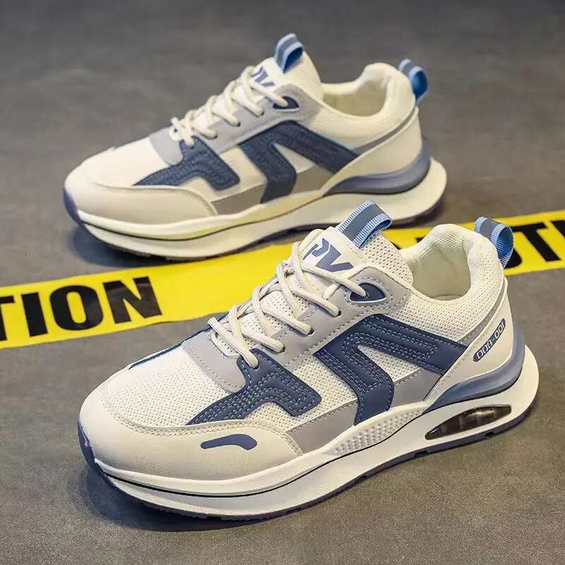 Sneakers Outdoor Casual Lace-up Men 2025 Fashion Breathable Non-Slip Platform Running Sport Comfortable Dad Shoes Male