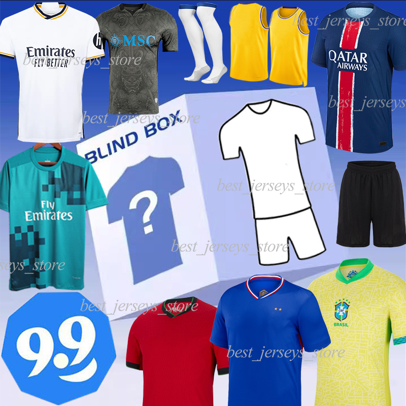 4XL MYSTERY BOXES basketball jersey soccer jerseys Retro football shirts National Clubs teams Any shorts blind box Gift Fans Player Version random Men kids kits sock