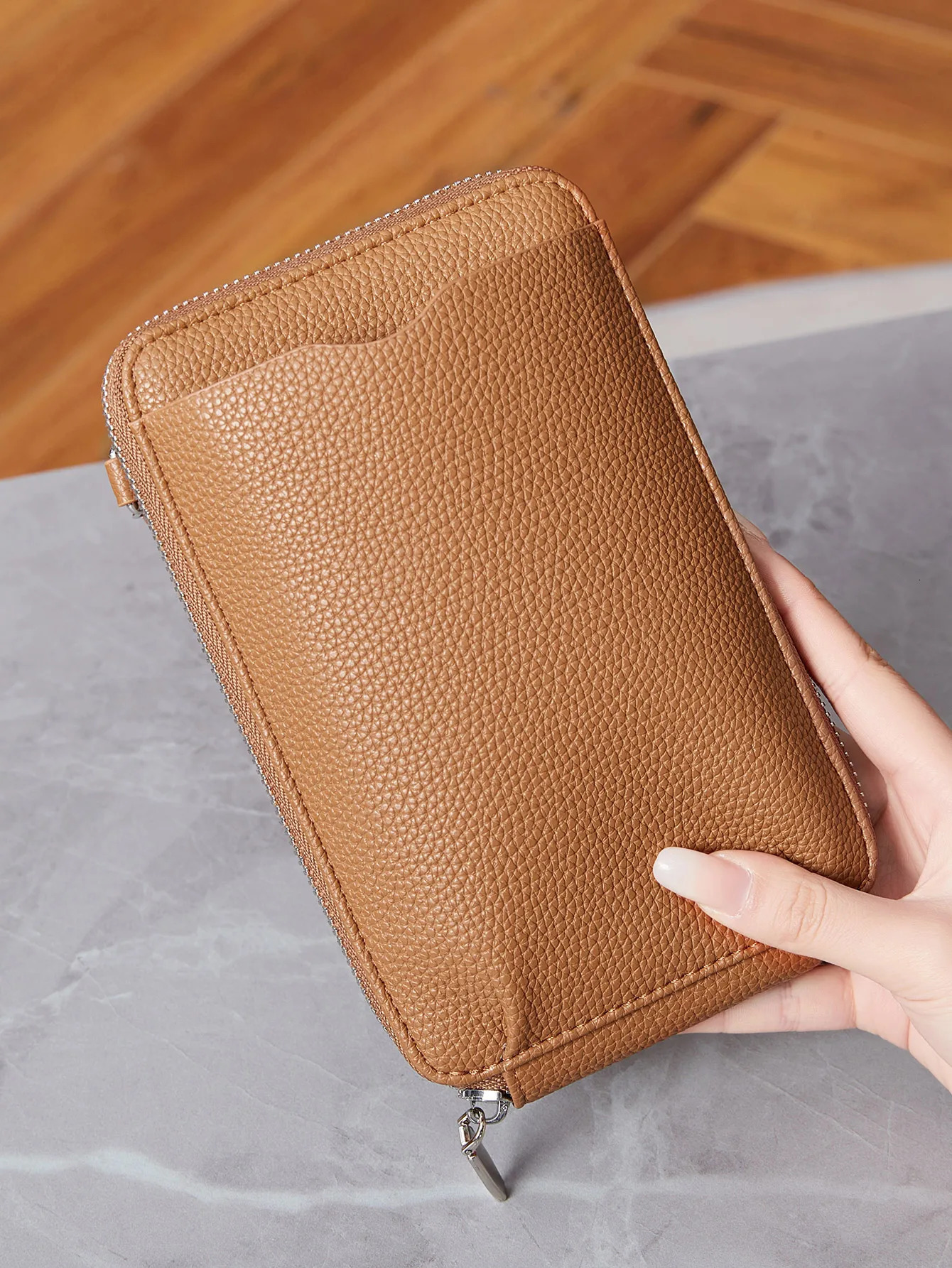 PU Soft Leather Womens Handbag Fashionable Multi functional Phone Bag Diagonal Strap Single Shoulder Coin Wallet 250314