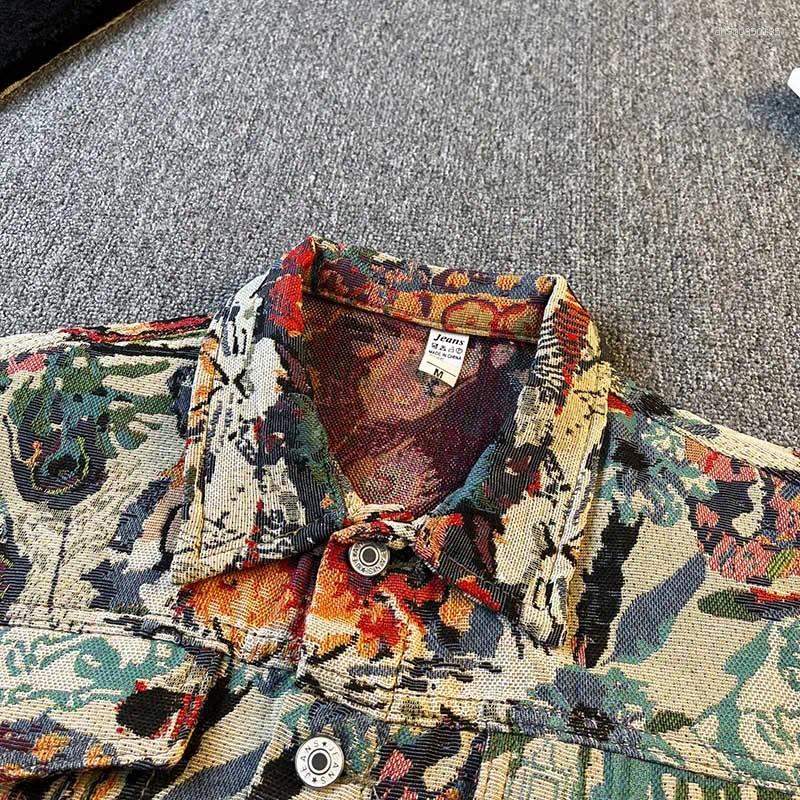 Men's Jackets Irregular Tiger-head Jacquard Spring New Casual Long-sleeved Fashionable Baseball Jacket Lapel Jacket