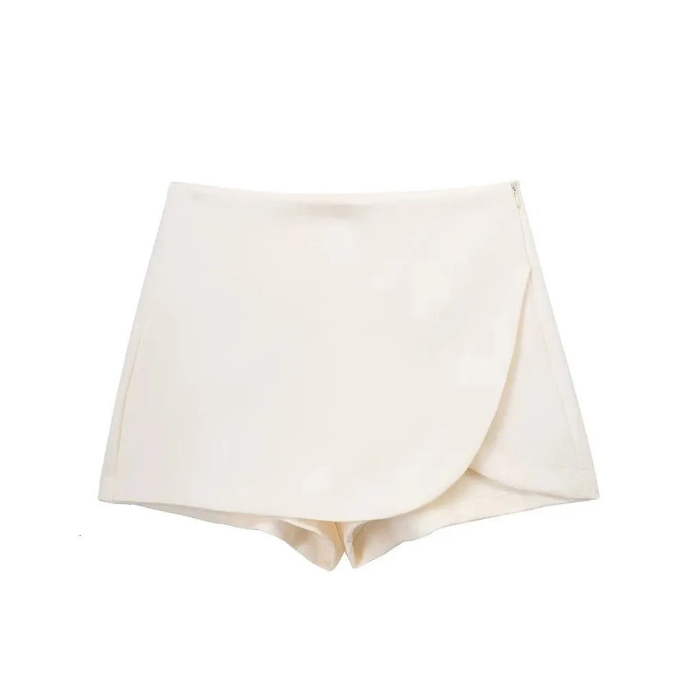 Women High Waist Brown Skirt Pants Stylish Summer Pink Black Mini Skirt Shorts Asymmetric Casual Off White Skort 250320