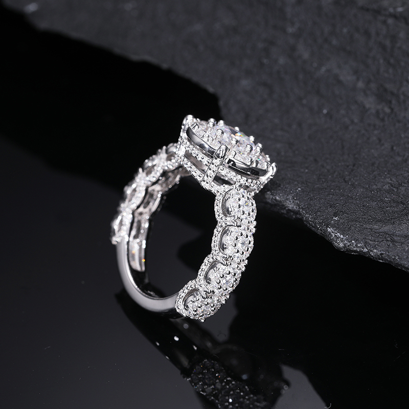 Round Cut Moissanite Diamond Ring for Women Men 18K Gold Plated 100% Silver 925 Certified Band Wedding Style Ring Jewelry Gifts