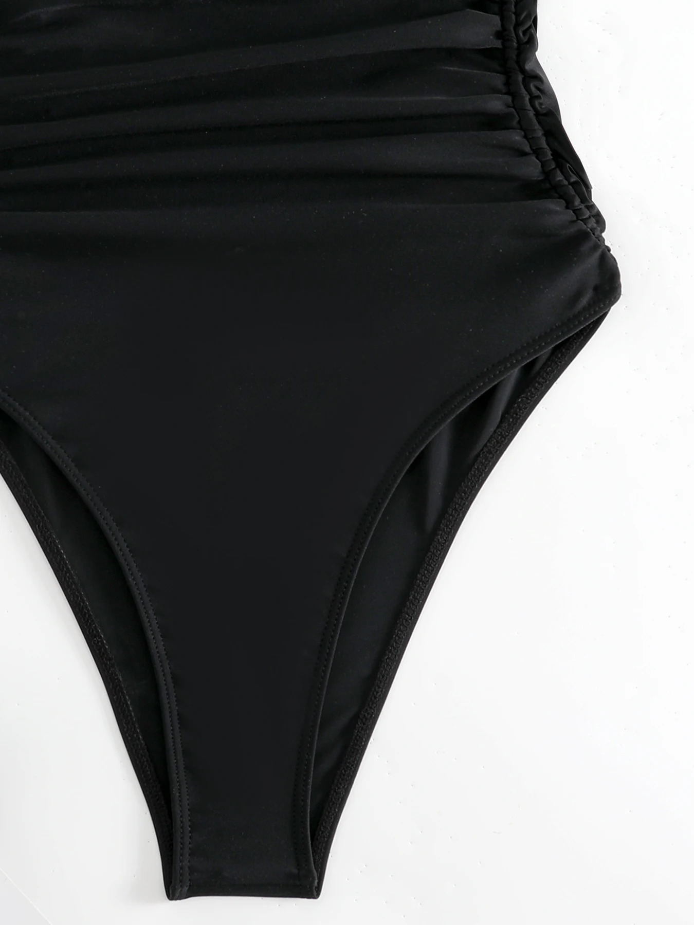 Sexy String One Piece Swimsuit For Women Drawstring Swimwear Female Bodysuit Monokini Bathing Suit Beachwear Swim Suits 250320