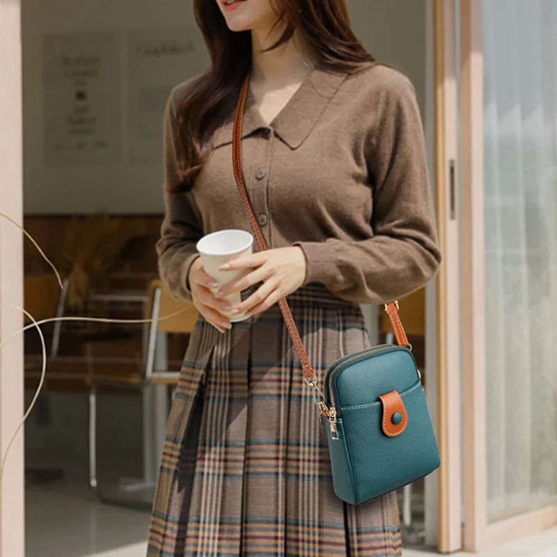 PU Leather Shell Shoulder Crossbody Bag Female Solild Color Small Handbags For Women Simple er Phone Purse 250314