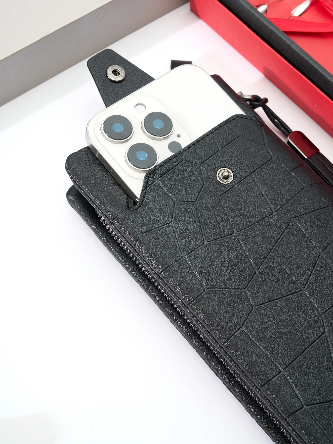 Mens Long Zipper Clutch Bag High Quality Multi Card Slots Fashion Smartphone Business Casual Large Capacity Handheld Purse 250317