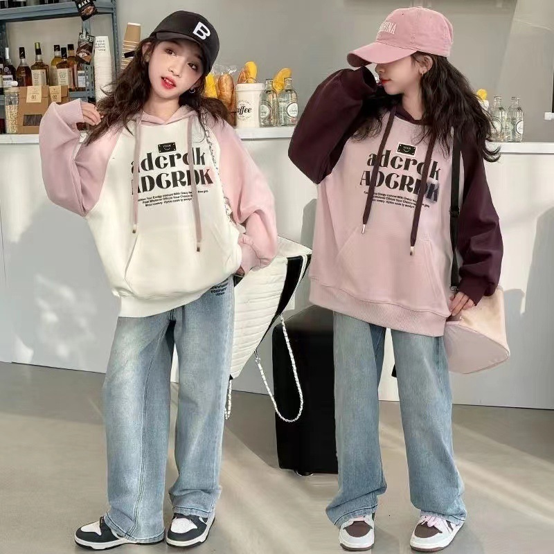 Ddmyshoesvip Spring And New Mid University Children S Autumn Girls Western Korean Edition Hoodie