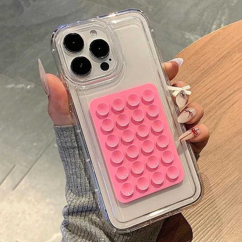 3D Suction Cup Phone Case For 16 15 14 13 12 11 Pro Max XR X XS 7 8 Plus SE2 Shockproof Bumper CoverXJ250321