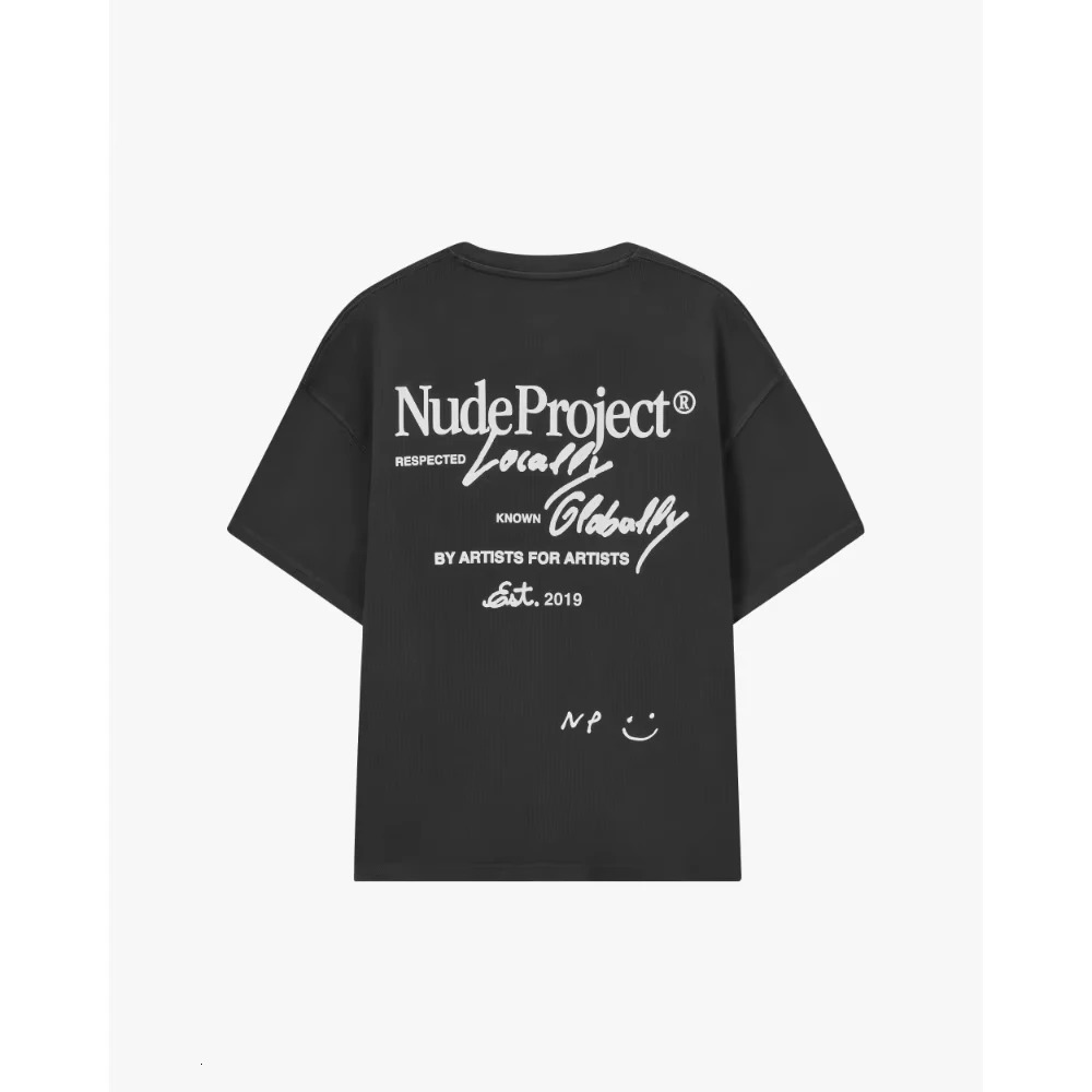 Men T-shirts GLOBAL Nude SOON TEE WHITE Cotton Women T-Shirt Men Swear Short Sleeve Couple Casual Loose Harajuku Top 250321