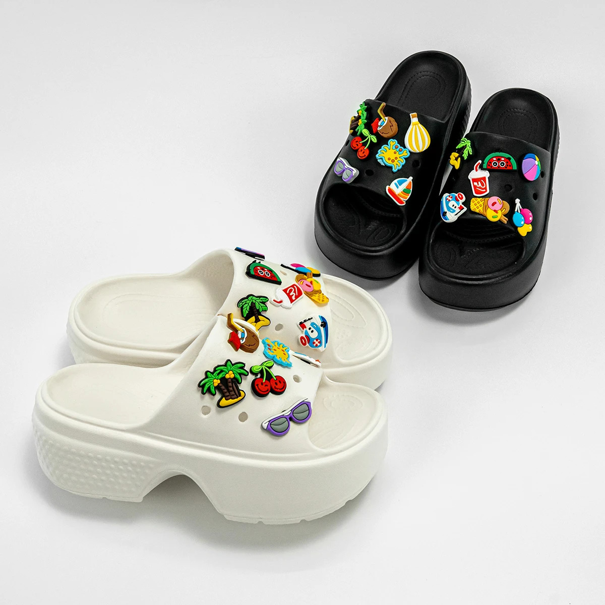 Fashionable cartoon summer beach sandals outdoor thick soled stilt E20 250321BJ - view 7