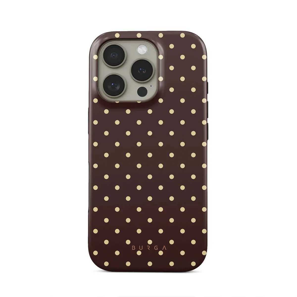 Fashion Art Polka Dot Leopard Print Phone Case for IPhone16 15 14 13 12 11 Pro Max Plus Luxury Magnetic Double-layer Cover BURGA Z250321