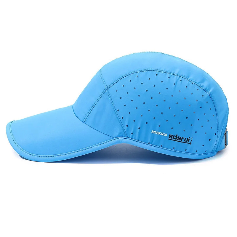 Outdoor Sport Quick Dry Waterproof Breathable Baseball Cap Summer For Men Women Fashion Adjustable Thin Sun Shade Hat 250320