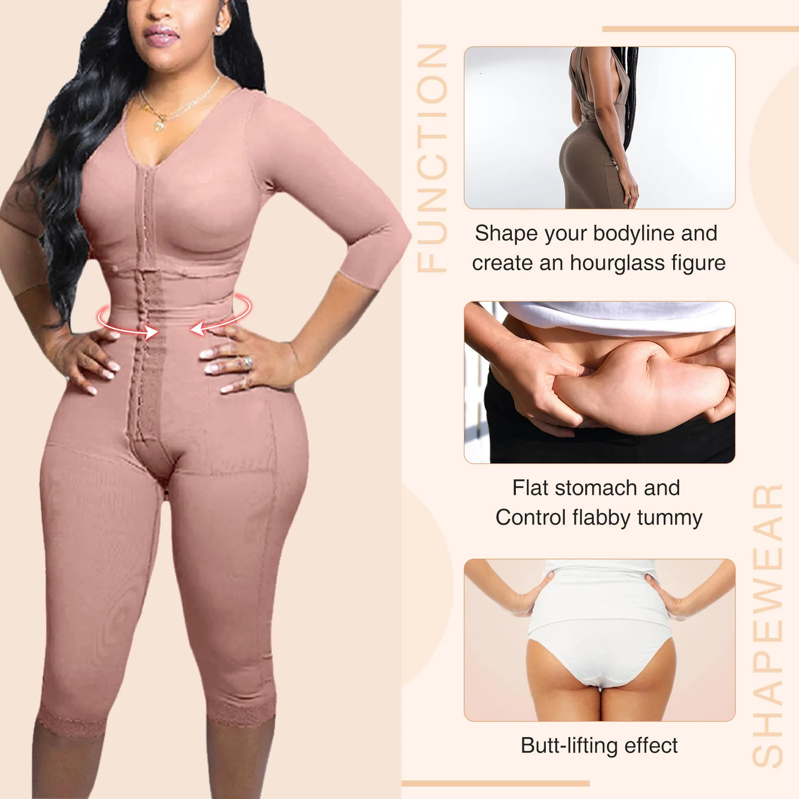 Fajas Colombianas Girdles Shapers Post Liposuction BBL Waist Trainer Flatten Abdomen Slimming Sheath Butt Lifting Shapewear 250321