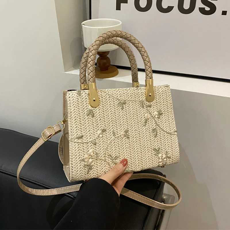 Fashionable summer Str top handbag floral version womens cross body shoulder bag womens designer gift handbag Y250319