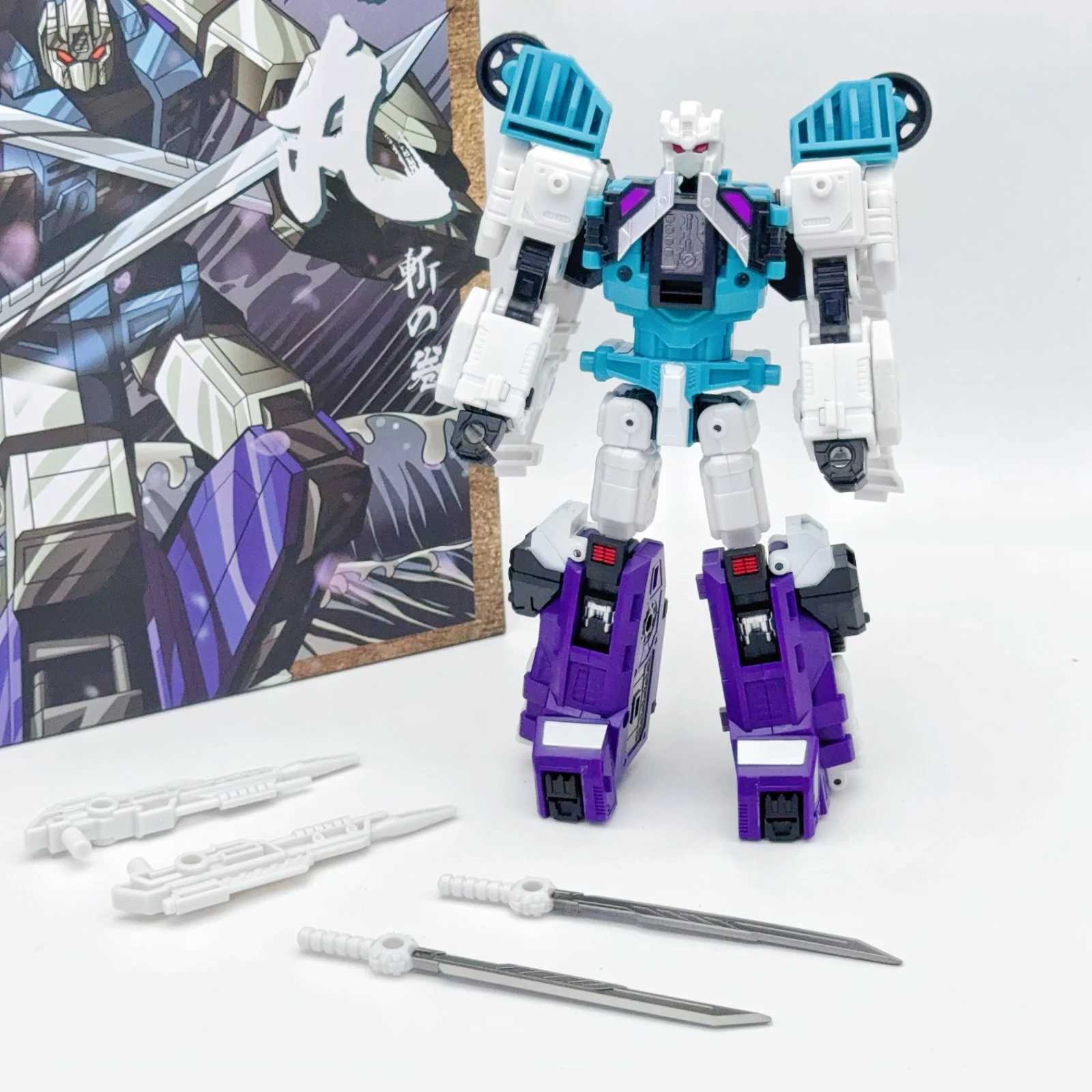 JINBAO 8901 SIXSHOT JP Ver Color Ninja Sixth-Order Six Forms Warrior G1 Transformation Action Figure Toys 17cmT250320