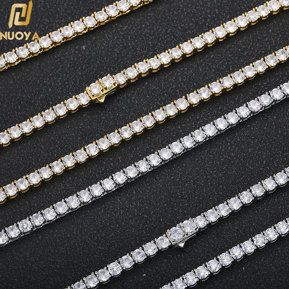 Iced Out 3A CZ Tennis Chain for Women Men Exquisite Fashion 3mm 4mm 5mm Necklace Hip Hop Jewelry