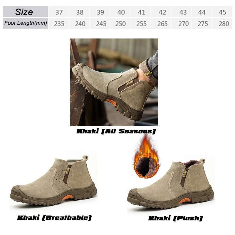 Men Safety for Electric Welder Insulated Protective Sneakers Scalding Work Outdoor Anti Slip Hiking Shoes
