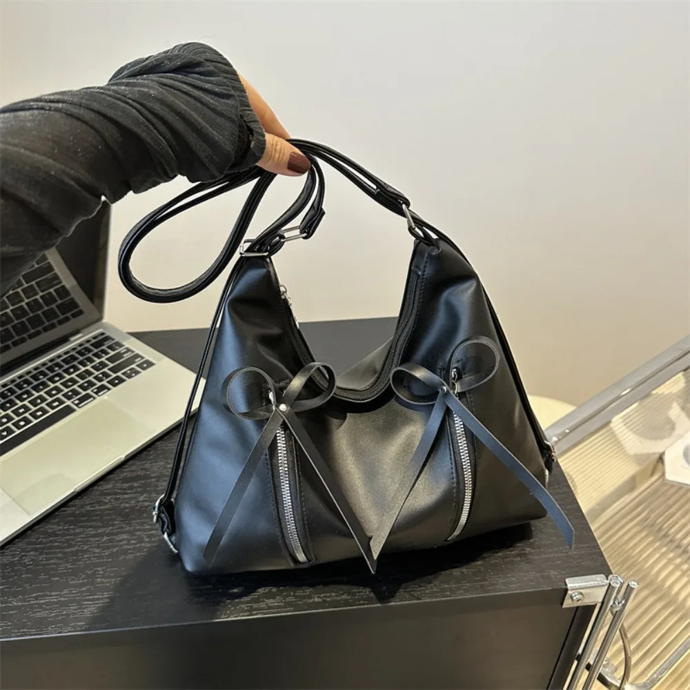 Fashion 2-in-1 Shoulder Bag Bow Backpack Large Capacity Outdoor Beach Bag Handbag 250320