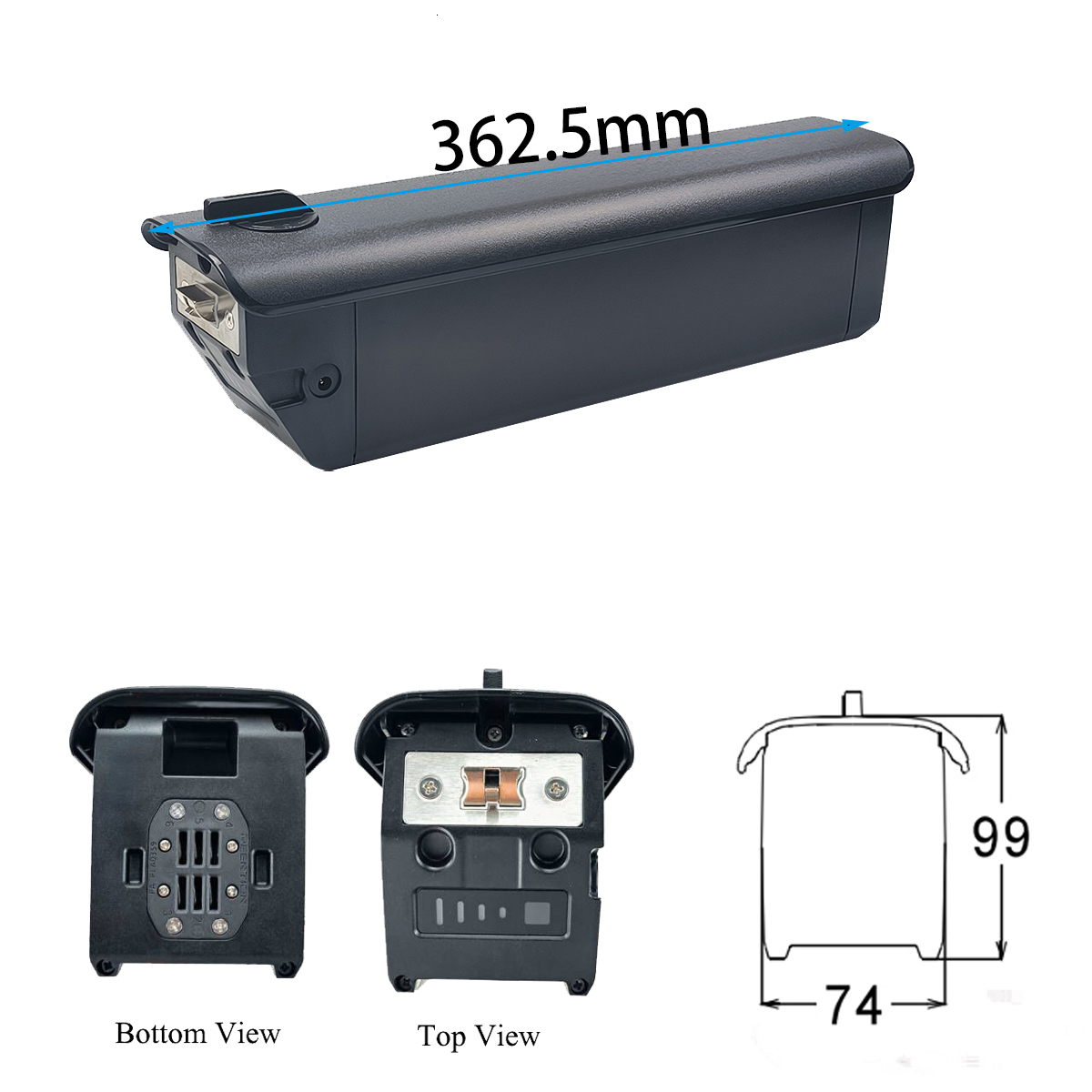 Reention Rhino Ride1up 700 Series 48V Integrated Battery 10.4Ah 12.8Ah 14Ah for HIMO c26 Portola Cafe Cruiser Replacement