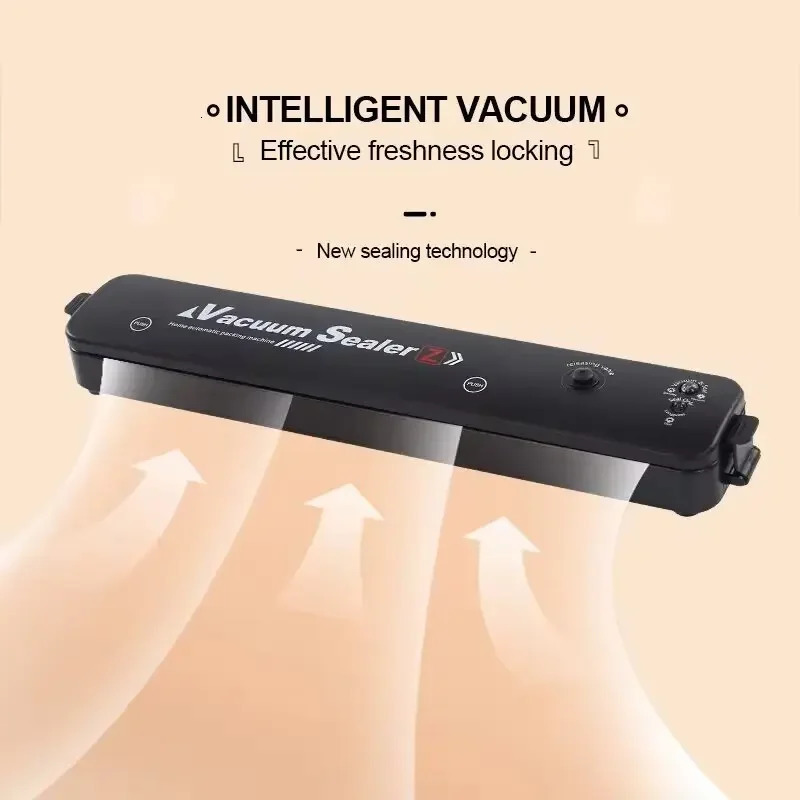 2024 Food Vacuum Sealer Packaging Machine with Free 10pcs Vacuum bags Household Kitchen Food Vacuum Sealing 250314