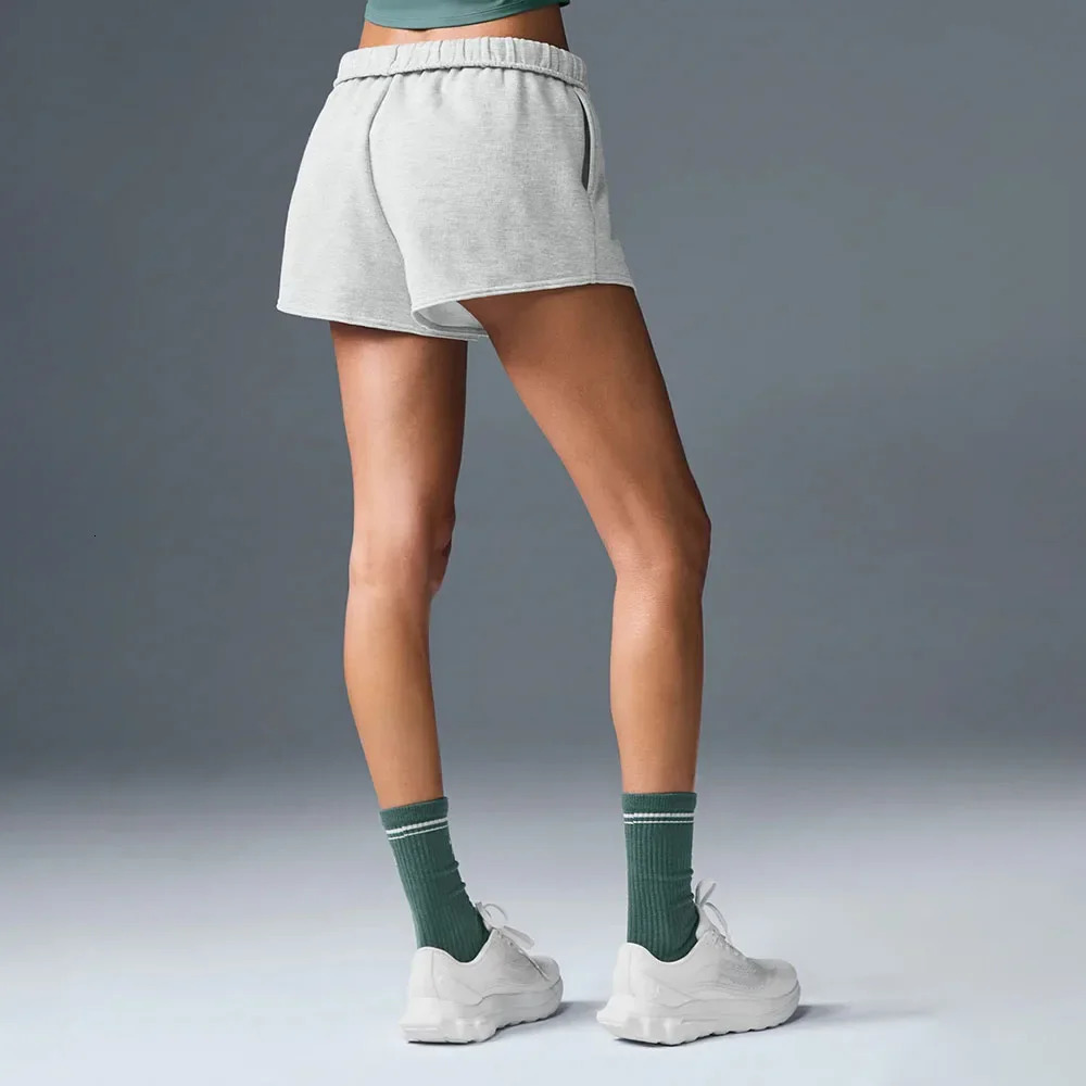 Sports Shorts Womens Cotton Accolade Short Drawstring Sweatpants Solid Color Pants with Pockets Drawstrings Loose Sweatpants 250320