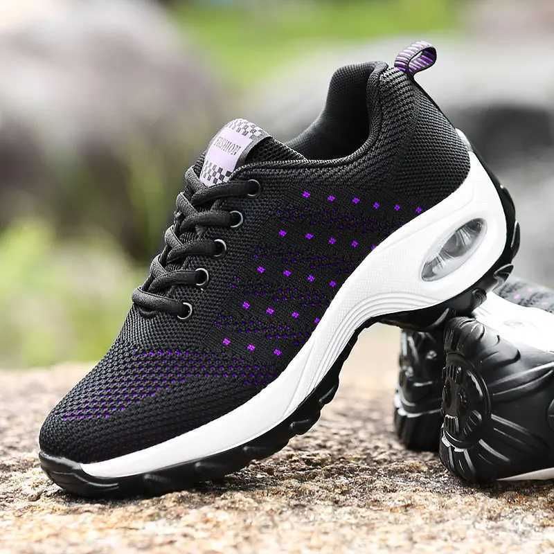 Womens Sneakers Fashion Casual Shoes Air Cushion Mesh Fem Shoes Cfortable Breathable Heightening Sneakers for Women sizes 44 Y250320