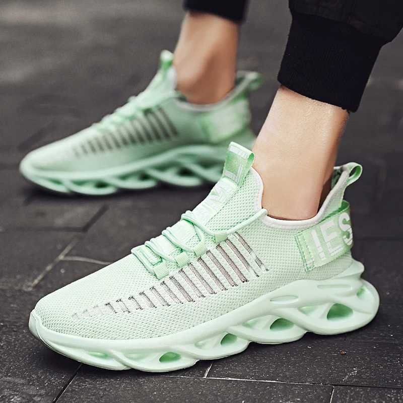 Mesh Casual Shoes Mens Shoes Breathable MENS Sneakers Lace-up Lightweight Plus Size MENS Tennis Shoes Black White Brown Green Y250320
