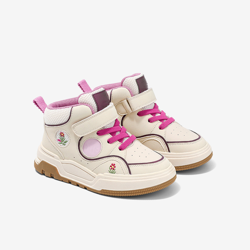 Ariaca Children's Sneakers Little Girls New Velcro Lightweight Shoes Boys Soft Bottom Board Shoes