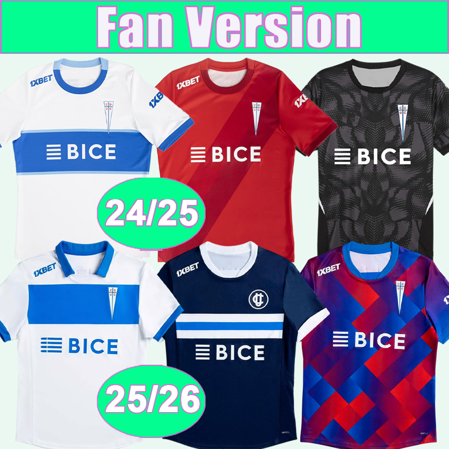 24 25 26 Universidad Catolica Mens Soccer Jerseys CASTILLO ZAMPEDRI GONZALEZ PINARES GILLIER PAROT Home Away 3rd GK Football Shirt Short Sleeve Uniforms