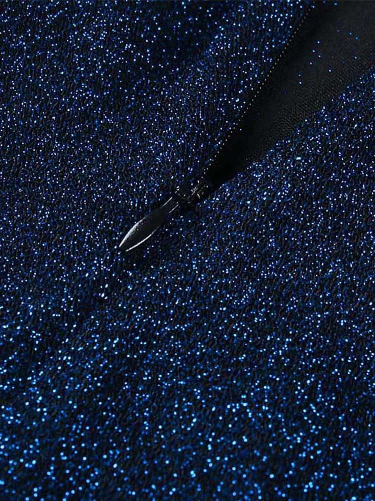 Womens Sparkly Off Shooter Bodycon Mini Dress Evening Party Casual Sleeveless Club Vestidos 250320