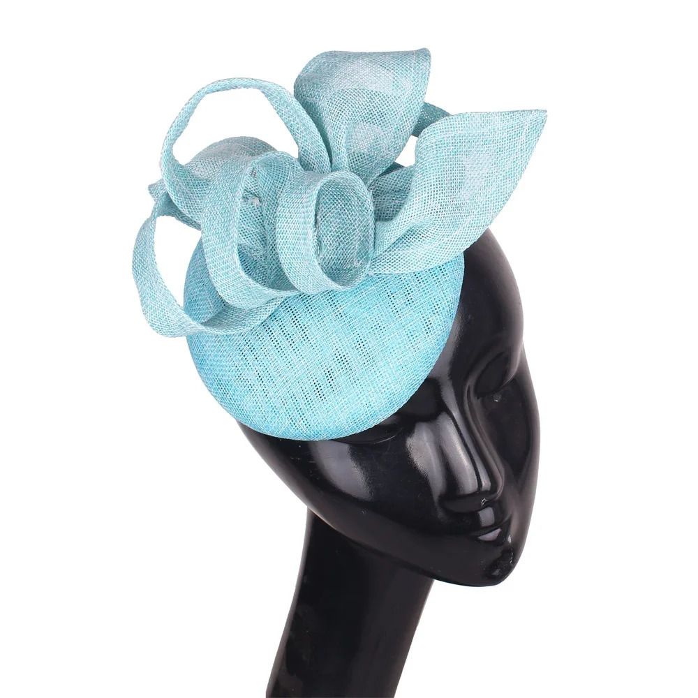 Bridal Wedding Fascinator Hat Sinamay Party Cocktail Millinery With Hair Clips Pins Lady Chic Church Accessories 250320