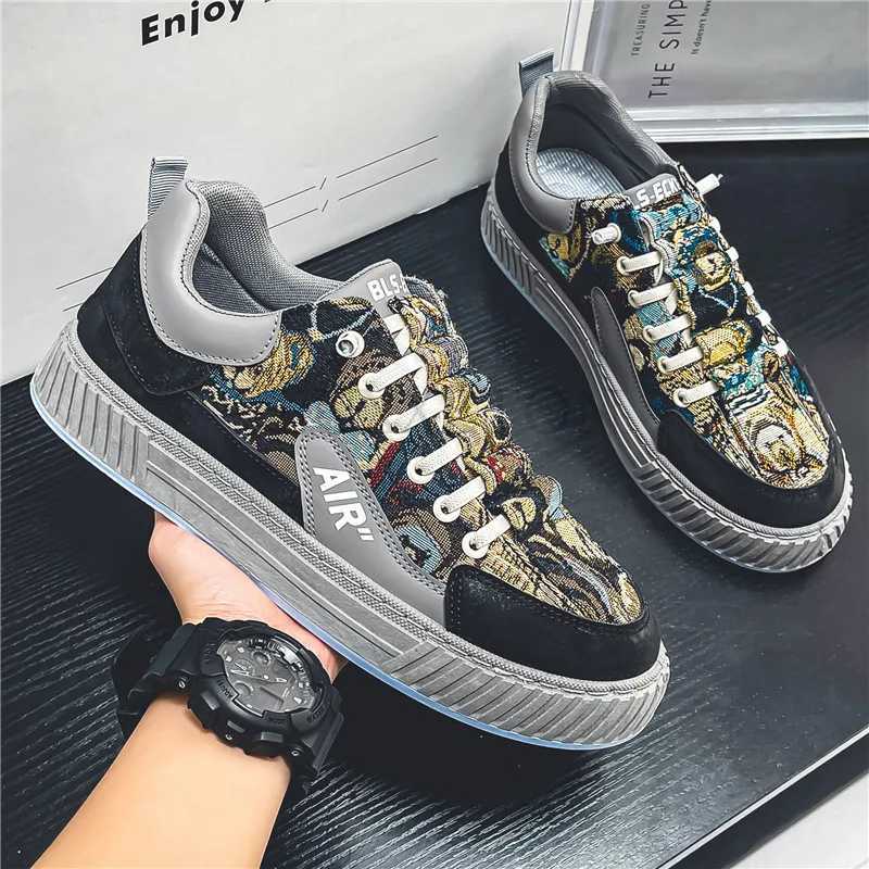 Mens Run Sneaker Walking Leather Shoes Youth Casual Cricket Shoes Fashion Trend Board Shoes Cfort Skateboard Shoes Y250320