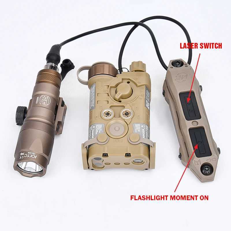 Tactical NGAL Red Green Blue Indicator SF M600 M300 Flashlight White Strobe Light LED Hunting Weapon Lamp Airsoft Accessories X250321
