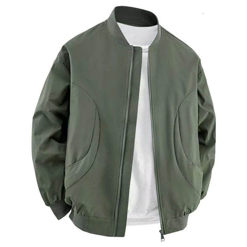 Mens bomber jacket fashionable lightweight windproof spring and autumn mens outdoor casual 250317