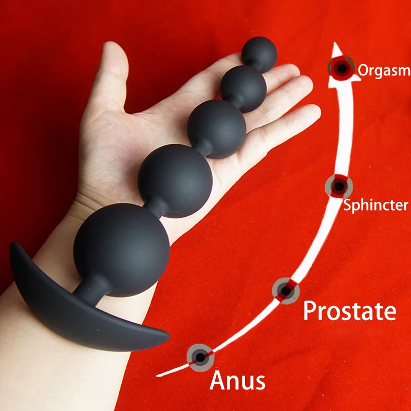 Silicone Anal Beads DilatorBig Annals BallsLong Ass Anus But Butt PlugAnalplug Buttplug ButplugAnalsex Prostate Sex Toys 250320