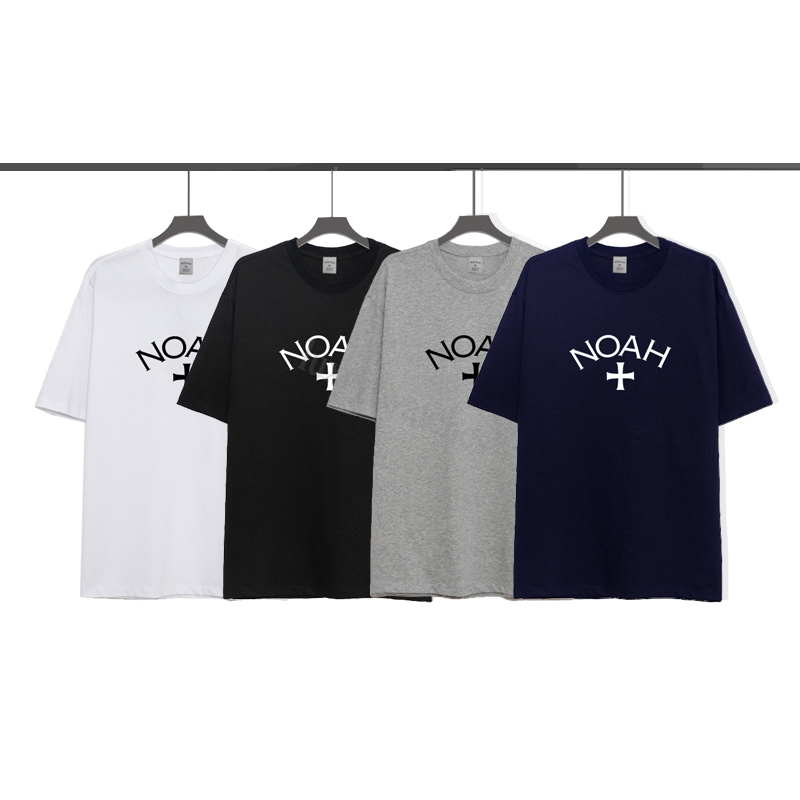Designer T-shirts Men's 24ss Colored Sailboat Print noah T Shirt Long Sleeves Men Women EU Size 100 Cotton Tees Fashion Summer