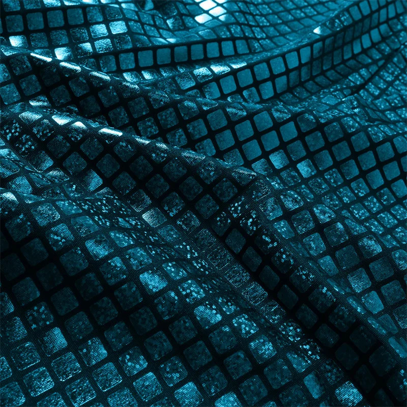 Summer mens standing neck polo shirt fashionable daily casual lightweight breathable small elastic checkered floral pattern 250320Z