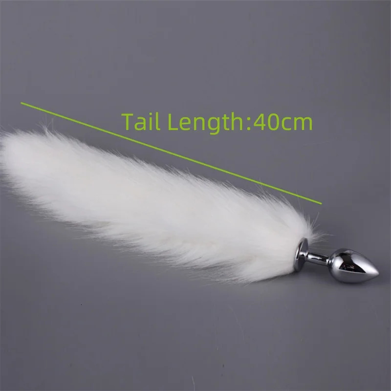 5 Sizes Metal Butt Plug Fetish Fox Tail Intimate Toys Bdsm Anal Extender Dilator Sex Shop Products Erotic Games Goods For Adults 250320