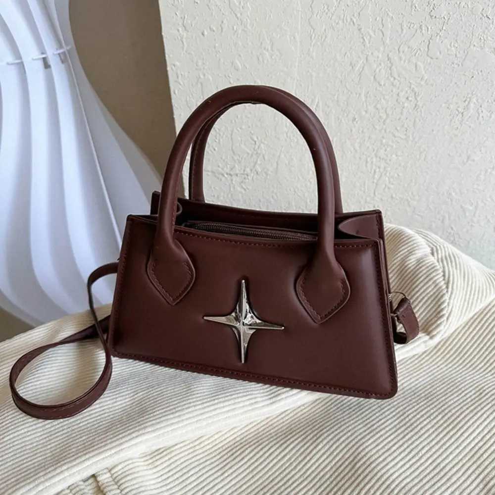 Quadrangular Star Design Shoulder Bag PU Leather Cross Body Bag Mini Sling Bag Womens Fashion Handbag Messenger Bag Y250320